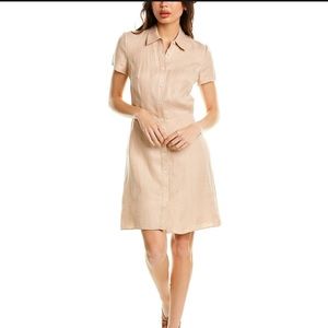 Theory SS BD DRESS. Linen Blend. PURPLE Size 6. NWT